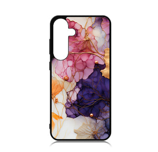 Case For Galaxy S24 High Resolution Custom Design Print - Ink Gold Leaves