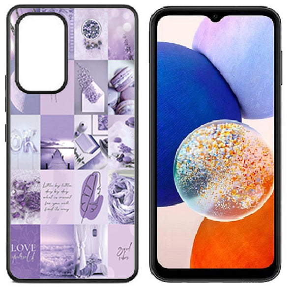 Case For Galaxy A54 5G 2023 High Resolution Custom Design Print - Purple Love Yourself