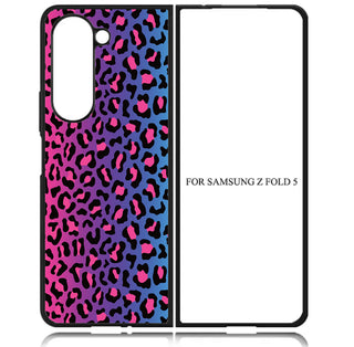 Case For Galaxy Z Fold5 5G High Resolution Custom Design Print - Pink Ombre Leopard