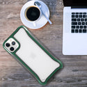 Apple iPhone 11 Pro Max Case Rugged Drop-Proof Transparent Drop-Proof Protection - Midnight Green