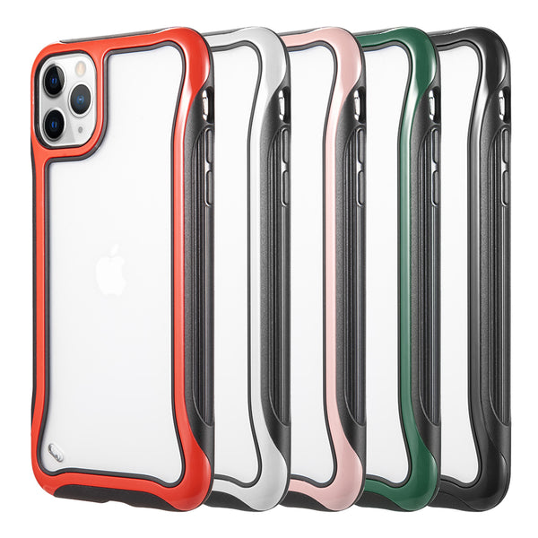 Apple iPhone 11 Pro Max Case Rugged Drop-Proof Transparent Drop-Proof Protection - Red