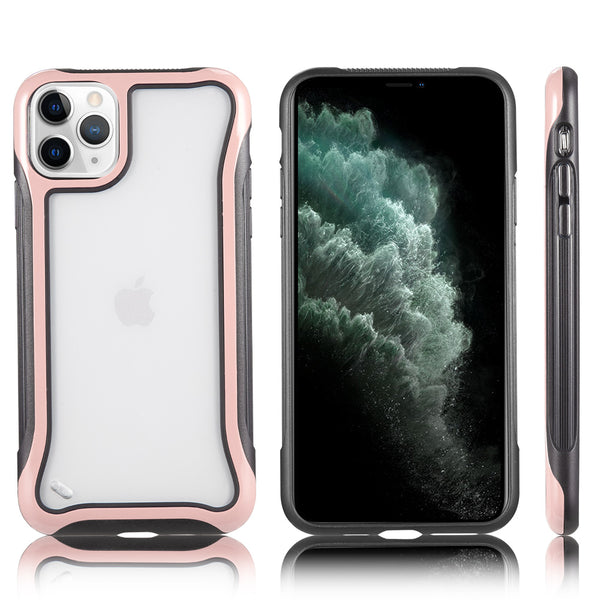 Apple iPhone 11 Pro Max Case Rugged Drop-Proof Transparent Drop-Proof Protection - Rose Gold