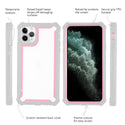 Apple iPhone 11 Pro Max Case Rugged Drop-Proof Heavy Duty with Extra Impact Absorption Corner Protection - White / Pink