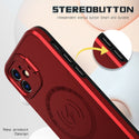 Case for Apple iPhone 12 (6.1") Bolt MagSafe Collection Thick Protective with Full Camera Protection and Stand - Red