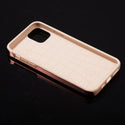 Apple iPhone 12 Mini Case Rugged Drop-Proof Diamond Platinum Bumper with Electroplated Frame - Rose Gold