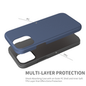 Apple iPhone 12 Mini Case Rugged Drop-Proof Heavy Duty TPU Smooth Finish with Raised Camera Opening - Navy Blue