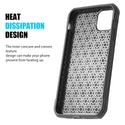 Apple iPhone 12, iPhone 12 Pro Case Rugged Drop-Proof Heavy Duty TPU with Carbon Fiber Finish - Black