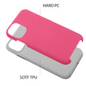 Apple iPhone 13 Case Rugged Drop-Proof Anti-Slip Grip Texture - Hot Pink