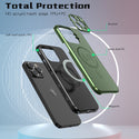 Case for Apple iPhone 13 Pro Max (6.7") Bolt MagSafe Collection Thick Protective with Full Camera Protection and Stand - Green