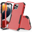 Apple iPhone 13 Pro Case Rugged Drop-Proof Heavy Duty TPU with Extra Impact Absorption Corner Protection - Red / Black