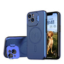 Case for Apple iPhone 15 (6.1") Bolt MagSafe Collection Thick Protective with Full Camera Protection and Stand - Blue