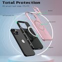 Case for Apple iPhone 14 (6.1") / Apple iPhone 13 (6.1") Bolt MagSafe Collection Thick Protective with Full Camera Protection and Stand - Rose Gold