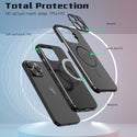 Case for Apple iPhone 14 Pro (6.1") Bolt MagSafe Collection Thick Protective with Full Camera Protection and Stand - Black