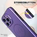 Case for Apple iPhone 14 Pro Max (6.7") Bolt MagSafe Collection Thick Protective with Full Camera Protection and Stand - Purple