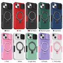 Case For iPhone 15 Plus/14 Plus Guardian - Navy, Compatible with Magsafe, Heavy Duty, Magnetic Kickstand, Camera Protection