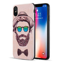 Case for Apple iPhone XS Max The Art Pop Series 3D Embossed Printing Hybrid - Design 033