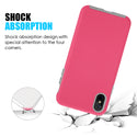 Apple iPhone XS Max Case Rugged Drop-Proof Anti-Slip Grip Texture - Hot Pink