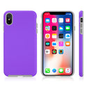 Apple iPhone XS Max Case Rugged Drop-Proof Anti-Slip Grip Texture - Purple