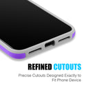 Apple iPhone XS Max Case Rugged Drop-Proof Anti-Slip Grip Texture - Purple