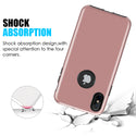 Apple iPhone XS Max Case Rugged Drop-Proof Heavy Duty TPU Smooth Finish with Raised Camera Opening - Pink