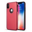 Apple iPhone XS Max Case Rugged Drop-proof Heavy Duty TPU Smooth Finish with Raised Camera Opening - Red