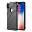 Apple iPhone XS Max Case Rugged Drop-proof Heavy Duty TPU Carbon Fiber Finish - Black