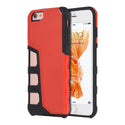 Apple iPhone 6, iPhone 6S Case Rugged Drop-proof Sport Heavy Duty Black TPU + Red Back Plate