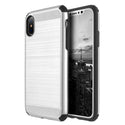 Apple iPhone XS, iPhone X Case Rugged Drop-proof TPU Armor Impact Absorption - Silver