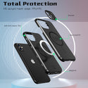 Case for Apple iPhone 11 Bolt MagSafe Collection Thick Protective with Full Camera Protection and Stand - Black