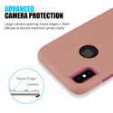 Apple iPhone XS Case Rugged Drop-Proof Heavy Duty TPU Cover Protection - Rose Gold / Pink