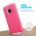 Motorola Moto G5 Plus Case Rugged Drop-Proof Anti-Slip - Hot Pink