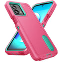 Case for Moto G Stylus 5G 2023 Dynamic Pro+ Hybrid Ultra Protective with Kickstand - Pink / Teal