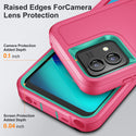 Case for Moto G Stylus 5G 2023 Dynamic Pro+ Hybrid Ultra Protective with Kickstand - Pink / Teal