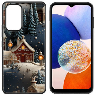 Case For Galaxy A54 5G 2023 High Resolution Custom Design Print - Snowy Holiday