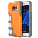Samsung Galaxy S7 Case Rugged Drop-proof Sport Gray TPU + Orange Back Plate
