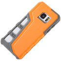 Samsung Galaxy S7 Case Rugged Drop-Proof Sport Gray TPU + Orange Back Plate