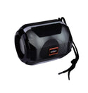 Universal Mini Stereo Bluetooth Speaker Fm LED Flashing Wireless Portal Speaker - Black