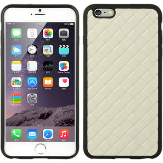 Apple iPhone 6, iPhone 6S Case Rugged Drop-proof TPU Leather Weave - White
