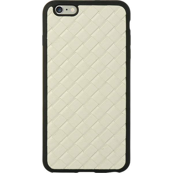 Apple iPhone 6, iPhone 6S Case Rugged Drop-Proof TPU Leather Weave - White