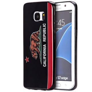 Samsung Galaxy S7 Edge Case Rugged Drop-proof Black TPU California