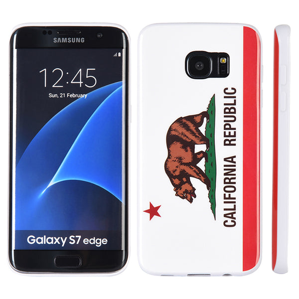 Samsung Galaxy S7 Edge Case Rugged Drop-Proof TPU California