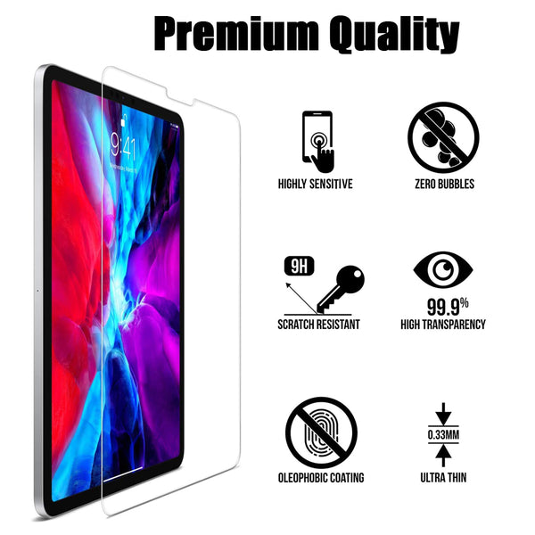 Apple iPad Air 4 (10.9) / Pro 11(2018) / Pro 11(2019) / Pro 11(2020) / Pro 11(2021) Tempered Glass Screen Protector