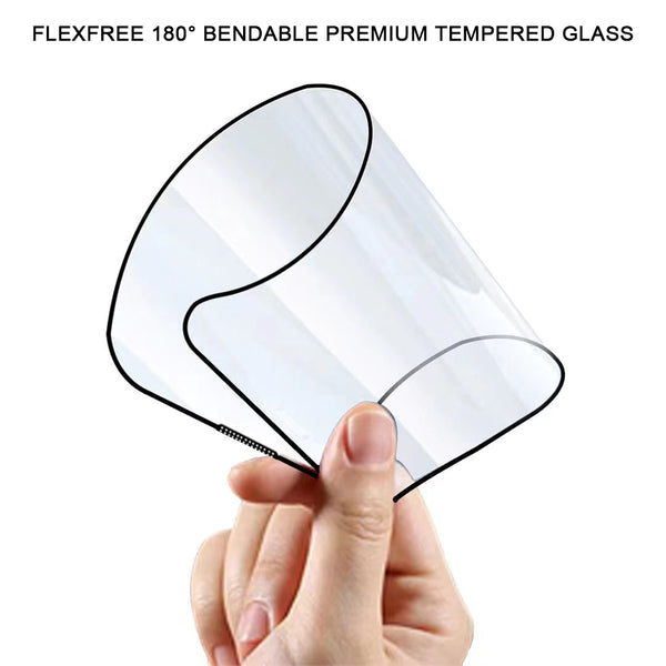 Flexfree 180 Degree Bendable Premium Tempered Glass for Apple iPhone 14 Plus (6.7") / Apple iPhone 13 Pro Max (6.7") - 10 Pack