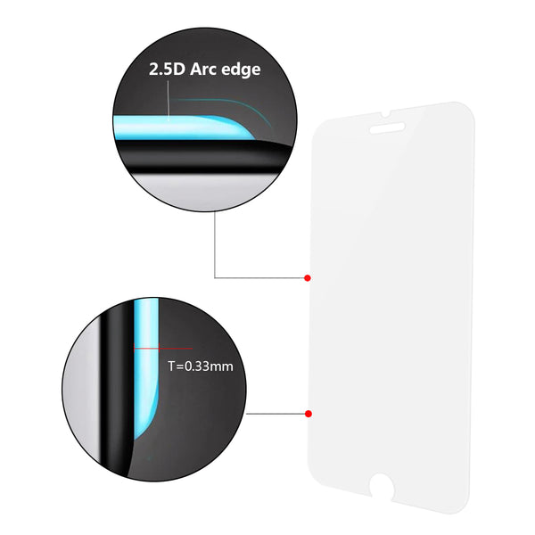 For Apple iPhone Se(2020) / 8 / 7 / 6 / 6S Tempered Glass Screen Protector 0.33mm Arcin - 10 Packs
