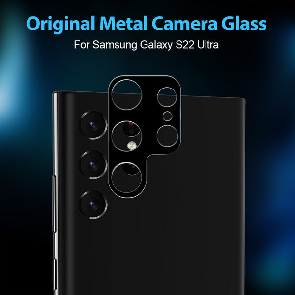 Anti-Glare Protective Precise Lens Shield Protection Samsung Galaxy S22 Ultra - Black