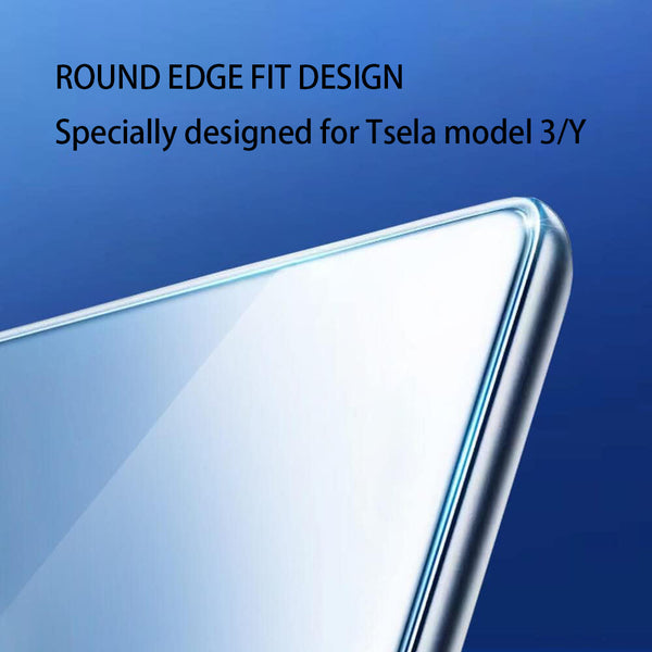 For Tesla Model 3 / Model Y Dashboard Touchscreen 15" Anti-Glare Tempered Glass With Automatic Alignment Kit And Retail Ready Packaging