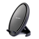 Universal Qi Wireless Charging Egg Stand Desktop Charger with Dual Coil Fast Charger - Black