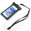 Universal Extra Large Waterproof Snowproof Dirtproof Protective Phone Bag Pouch - Black