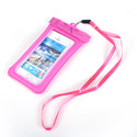 Universal Extra Large Waterproof Snowproof Dirtproof Protective Phone Bag Pouch - Hot Pink