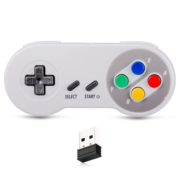 2.4Ghz USB Gamepad Classic Game Controller Joypad for Windows Laptop PC Mac Raspberry Pi System Color Buttons